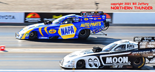 FC - Jim Campbell (near lane) vs Ron Capps (far 
lane)